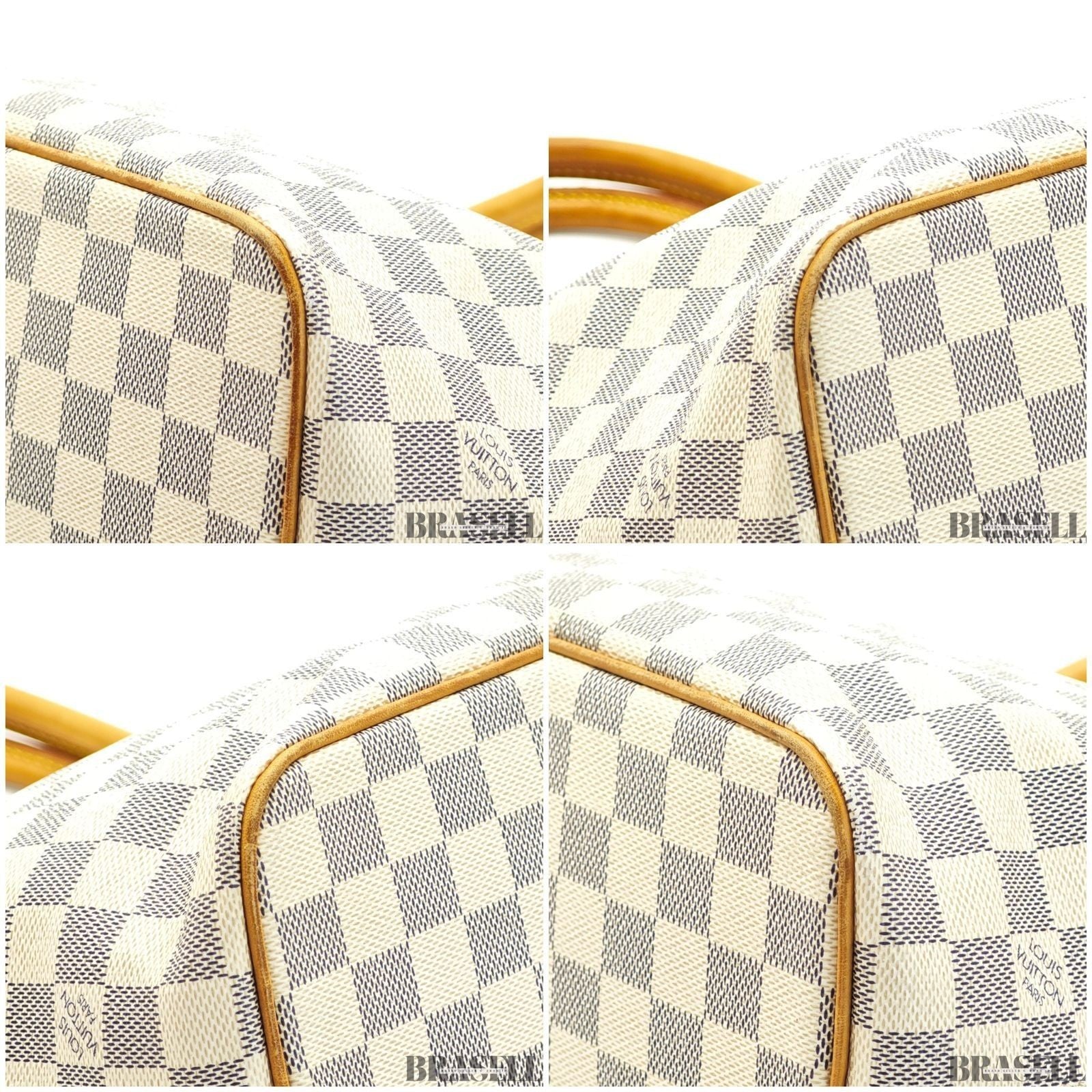 LOUIS VUITTON Saleya PM N51186 Damier Azur Tote Bag Ivory Women’s