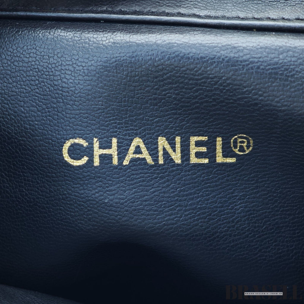 Chanel Coco Mark Chain Shoulder bag Black Women With Authenticity Card