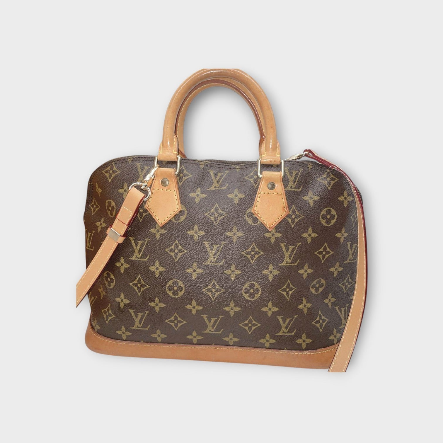 Louis Vuitton Alma PM 2Way Handbag Monogram M51130 Brown Leather 【A】