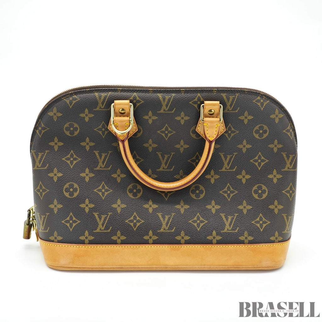 LOUIS VUITTON Monogram Alma PM M53151 Handbag Brown with Padlock