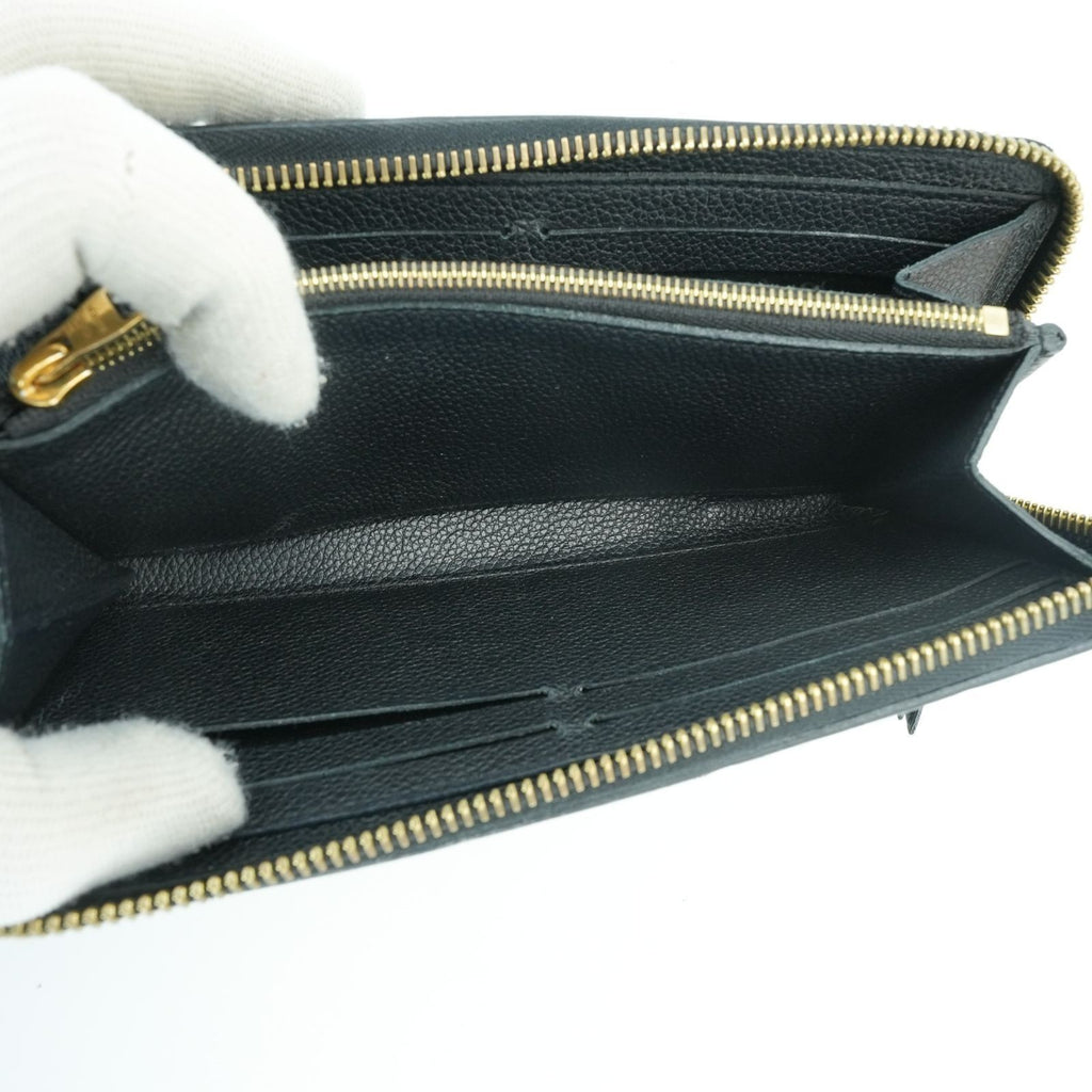 LOUIS VUITTON Empreinte Portefeuille Clemence M60171 Long Wallet Black