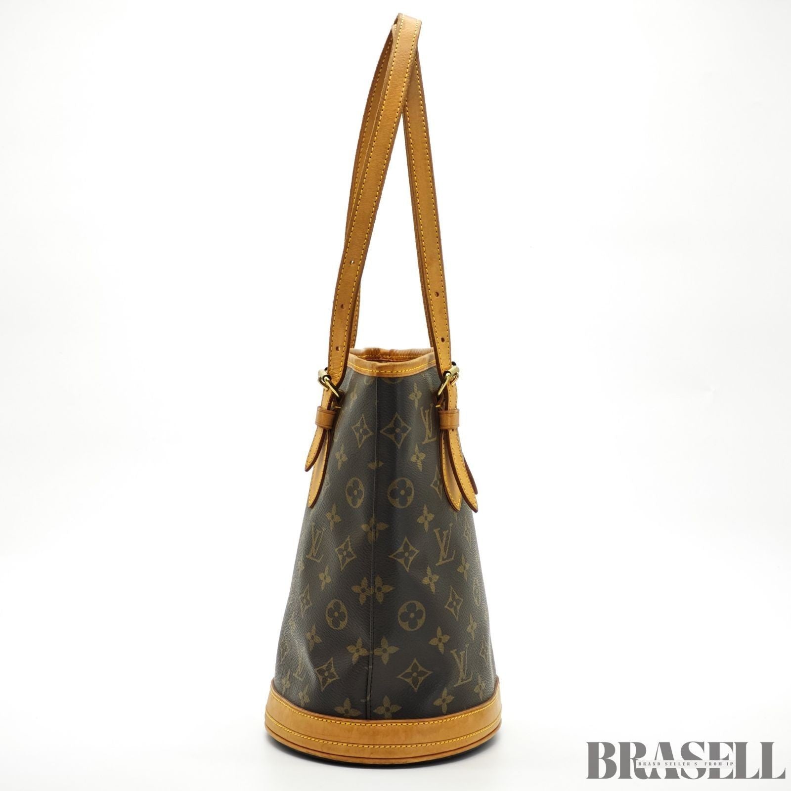 LOUIS VUITTON Bucket PM M42238 Monogram Shoulder Tote Bucket Bag Brown Women’s