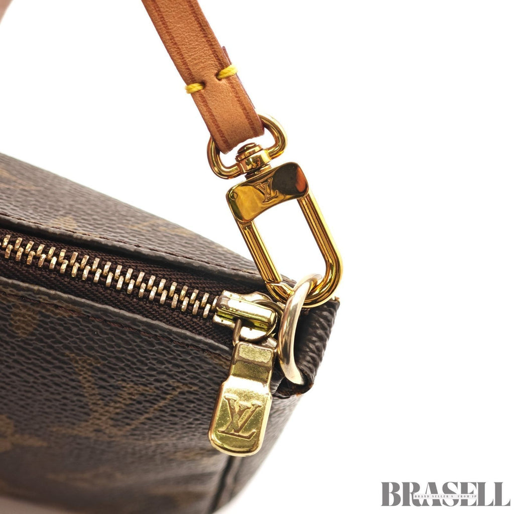 Louis Vuitton Pochette Accessories M51980 Borsa a mano Pochette Marrone...