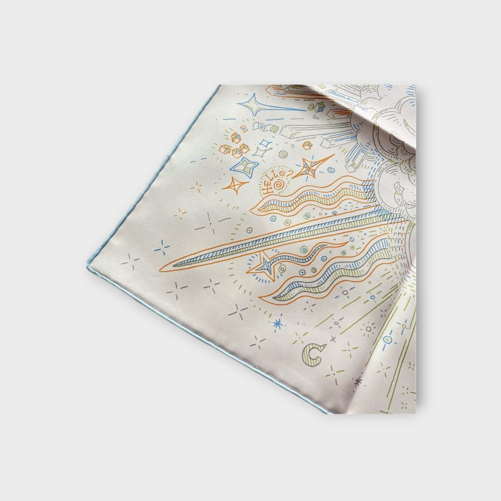 Hermès Carré 90 Please, Hold the Line 2025 100% Silk Square Scarf 【N】