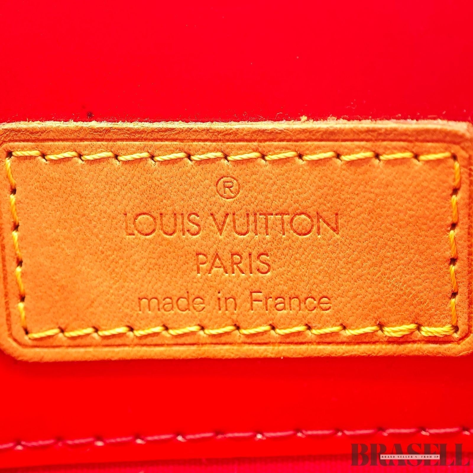 Louis Vuitton Vernis Reade PM M91088 Bag Handbag Patent Leather Red w/ Dust Bag
