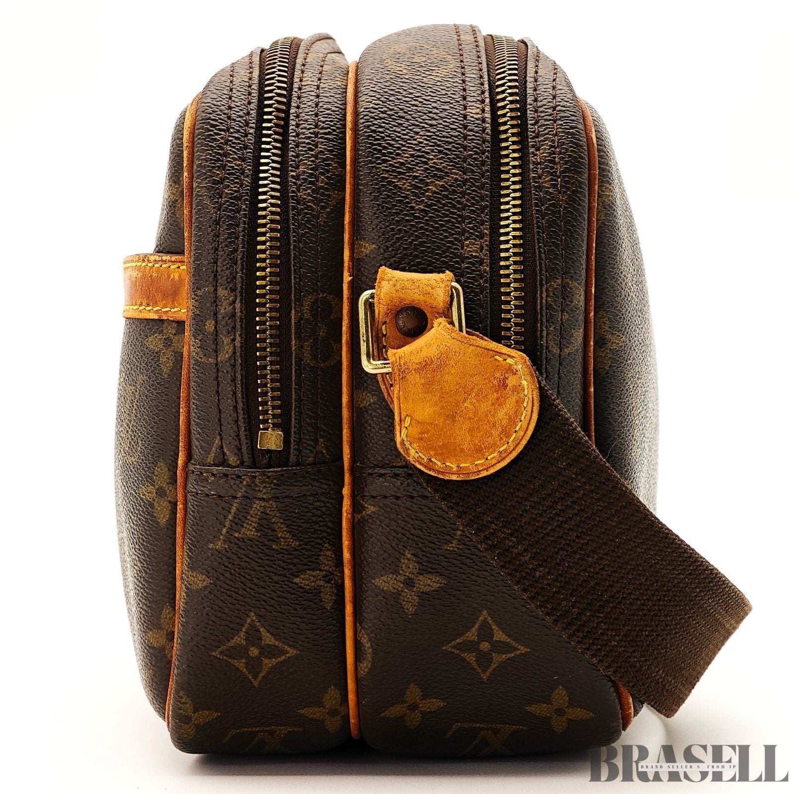 Louis Vuitton Monogram Reporter PM M45254 Shoulder Bag Horizontal Brown