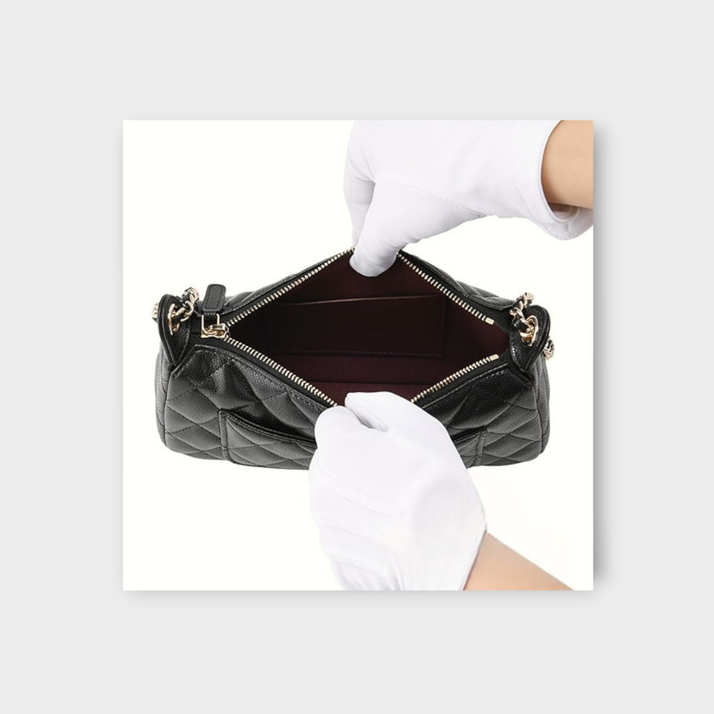 Chanel Matelassé Chain Clutch Black【S】