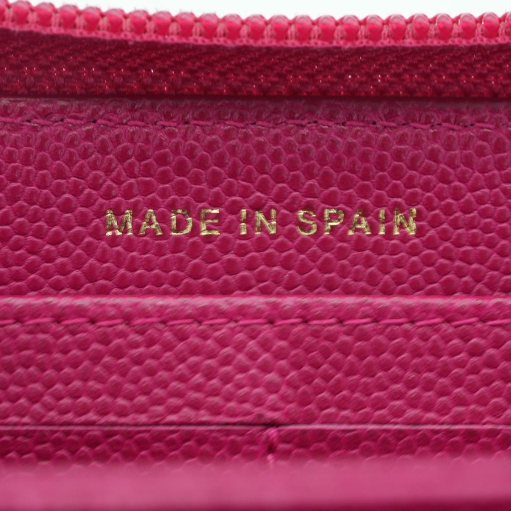 CHANEL Boy Chanel Caviar Leather Long Wallet Pink Women's 23 Series