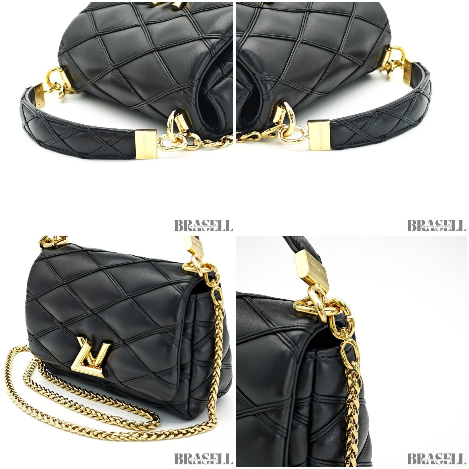 Louis Vuitton Maltage Pattern GO-14 PM M12004 2Way Handbag Chain Black