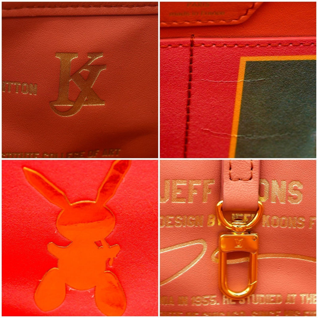 LOUIS VUITTON Neverfull MM Masters Collection M43357 Tote Bag with Pouch