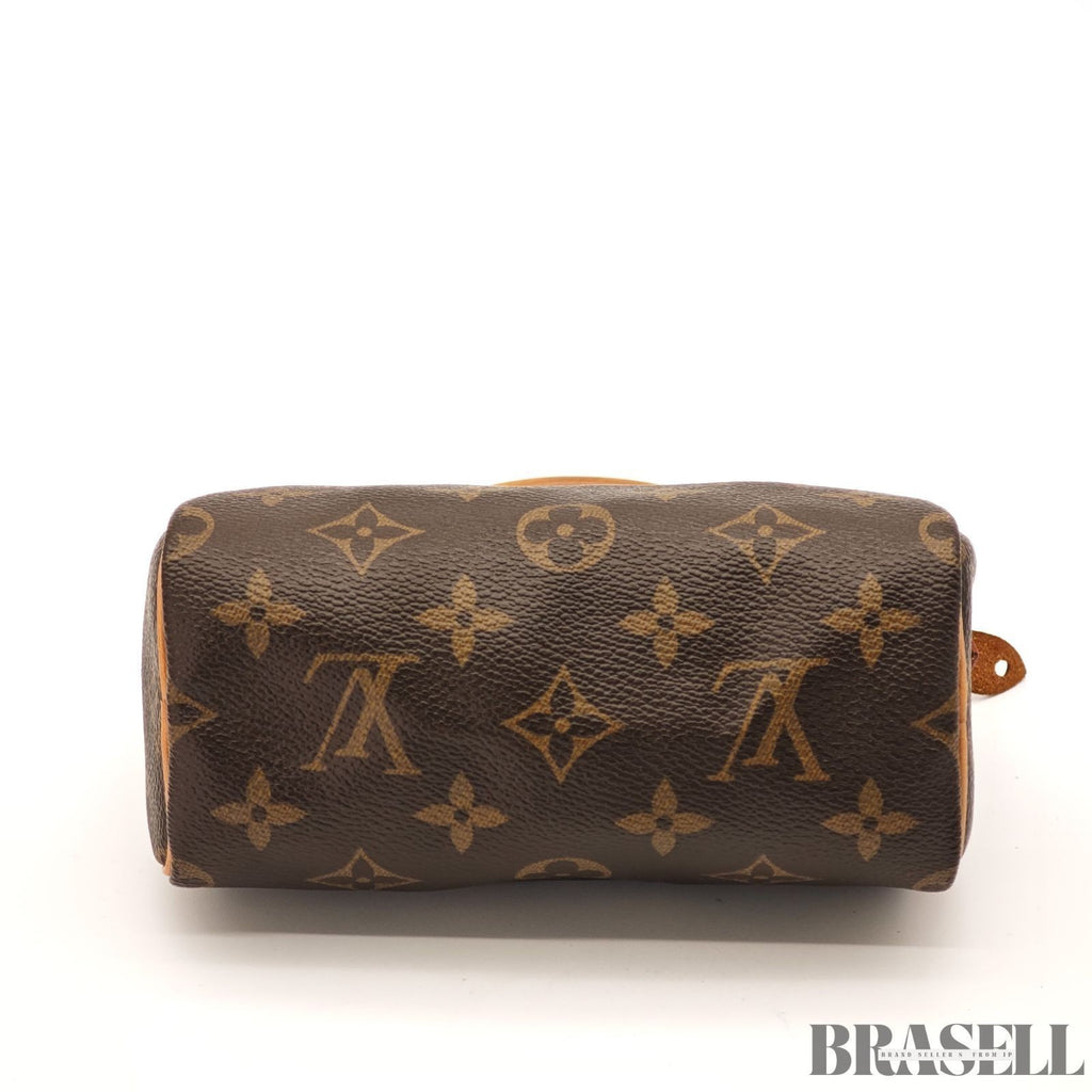 Auth Louis Vuitton Monogram Mini Speedy M41534 Hand Bag Tote Bag with Dust Bag
