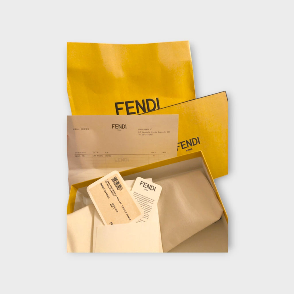 FENDI Bag Bugs Chain Wallet Leather Monster Series
