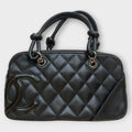 CHANEL Cambon Mini Bowling Bag No. 10 Black