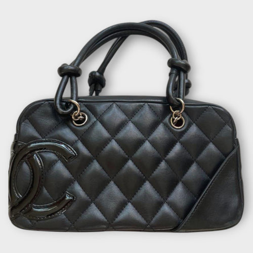 CHANEL Cambon Mini Bowling Bag No. 10 Black