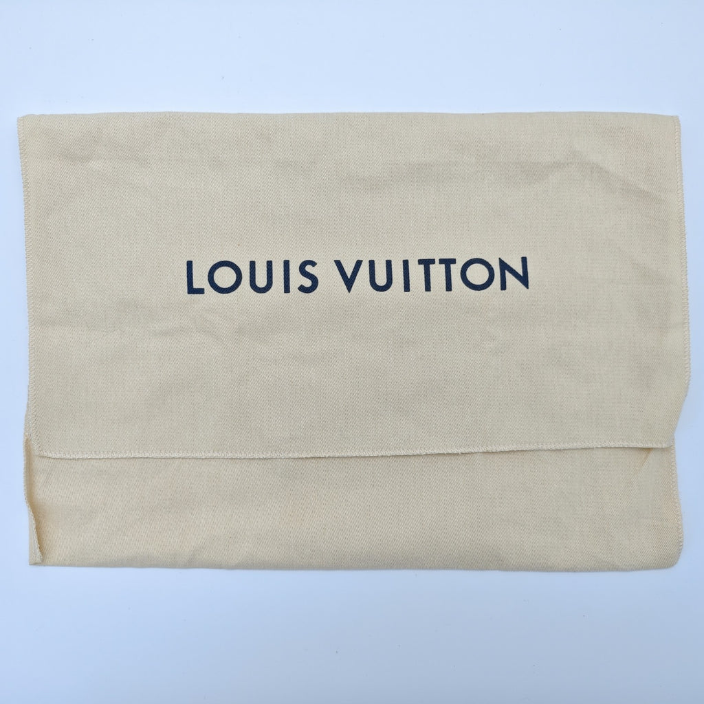 LOUIS VUITTON Damier Double Zip Pochette N60254 Damier Canvas