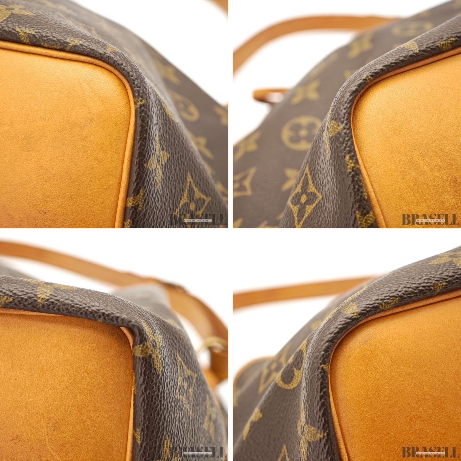 LOUIS VUITTON Petit Noe M42226 Monogram Handbag Bucket Bag Brown Women’s