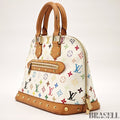 Louis Vuitton Alma Multicolor M92647 Tote Bag Handbag Colorful White Blanc