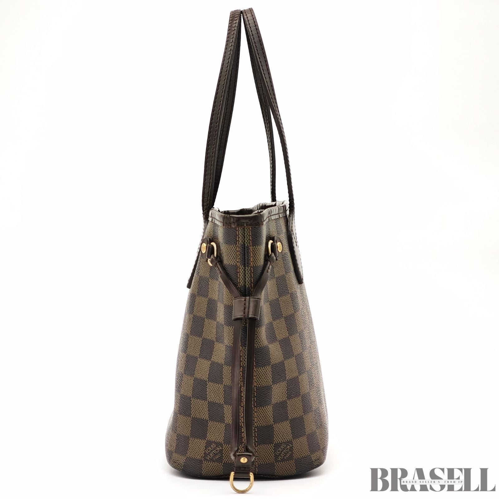 LOUIS VUITTON Neverfull PM N51109 Tote Bag Damier Ebene Dark Brown Women's