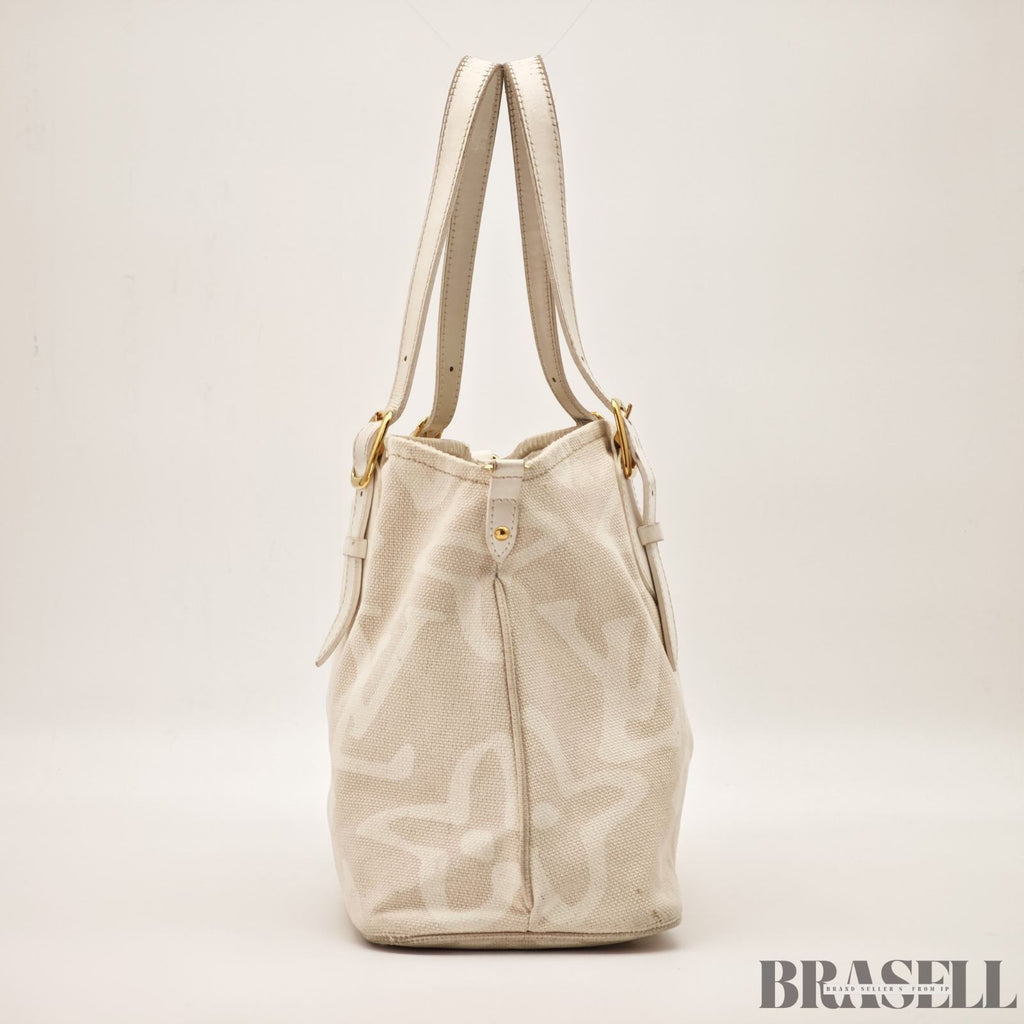 Louis Vuitton Tahitienne PM M95674 Tote Bag Large Capacity Sable Beige