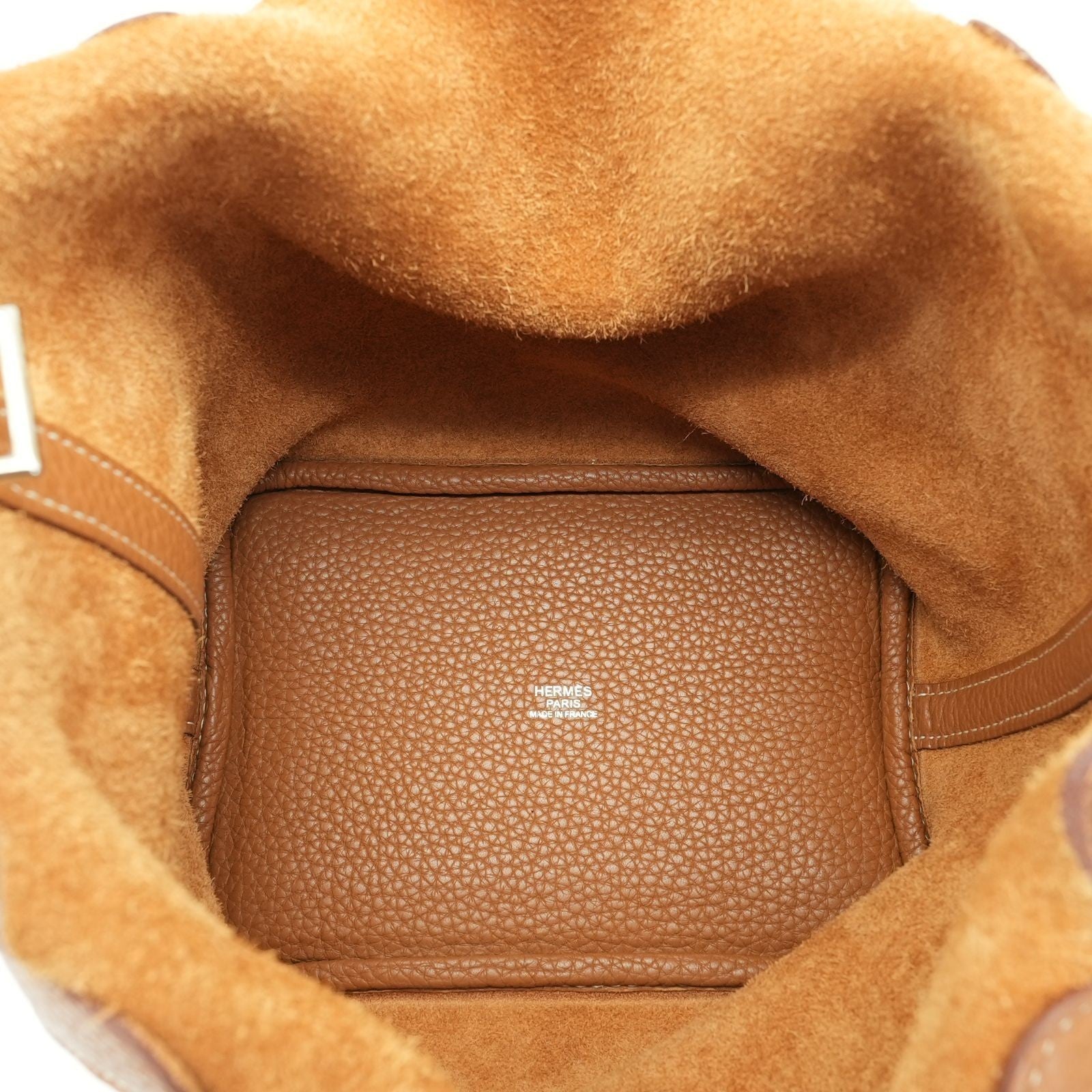 HERMES Picotin Lock PM 18 Gold Taurillon Clemence Leather Bag