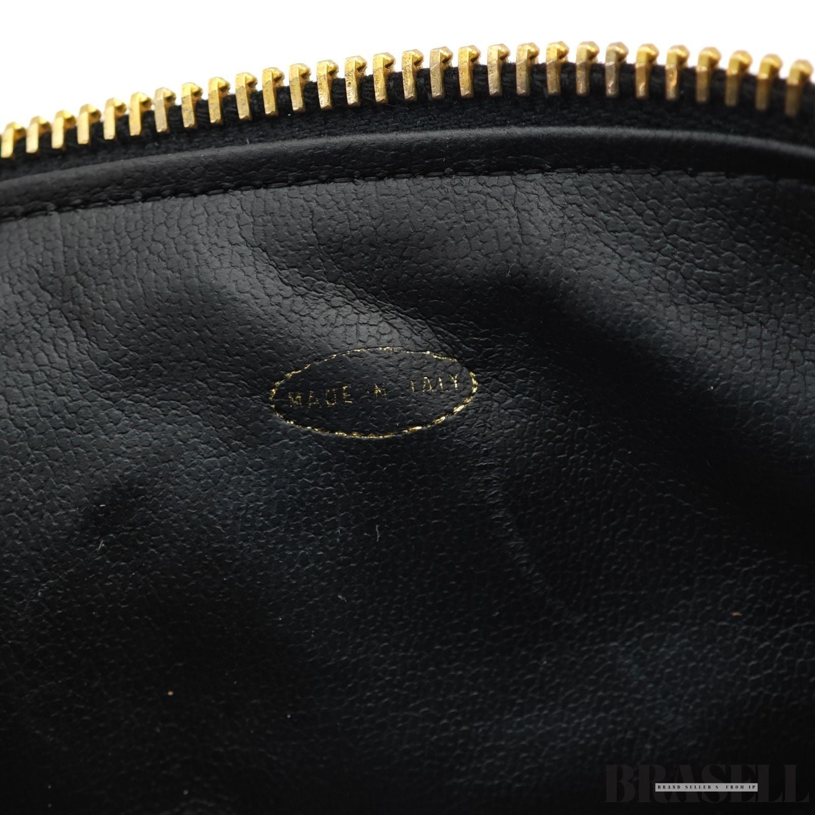 CHANEL Coco Mark Vanity Bag Mini Black Cosmetic Bag Women's