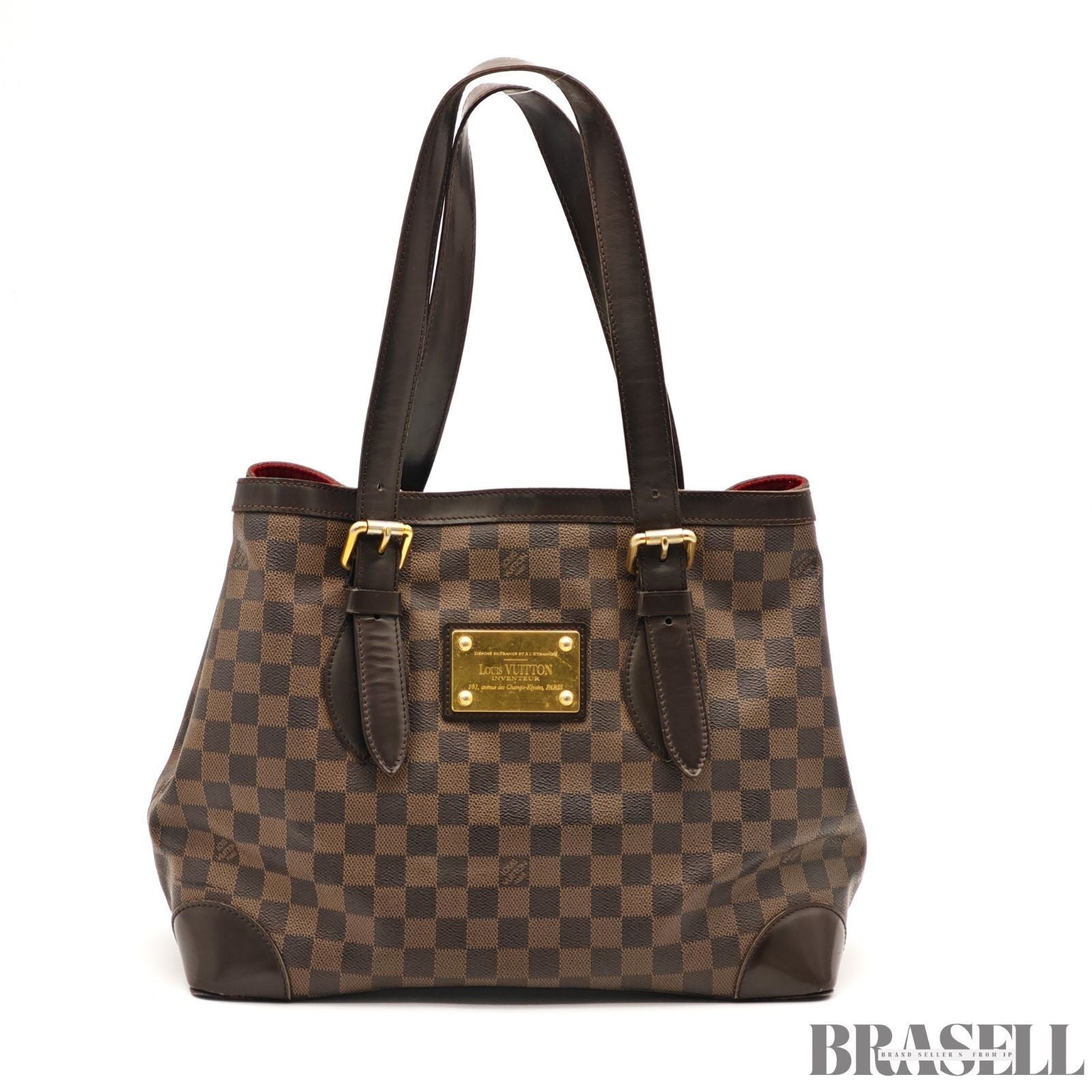 Louis Vuitton Hampstead MM N51204 Damier Ebene Tote Bag Handbag Brown