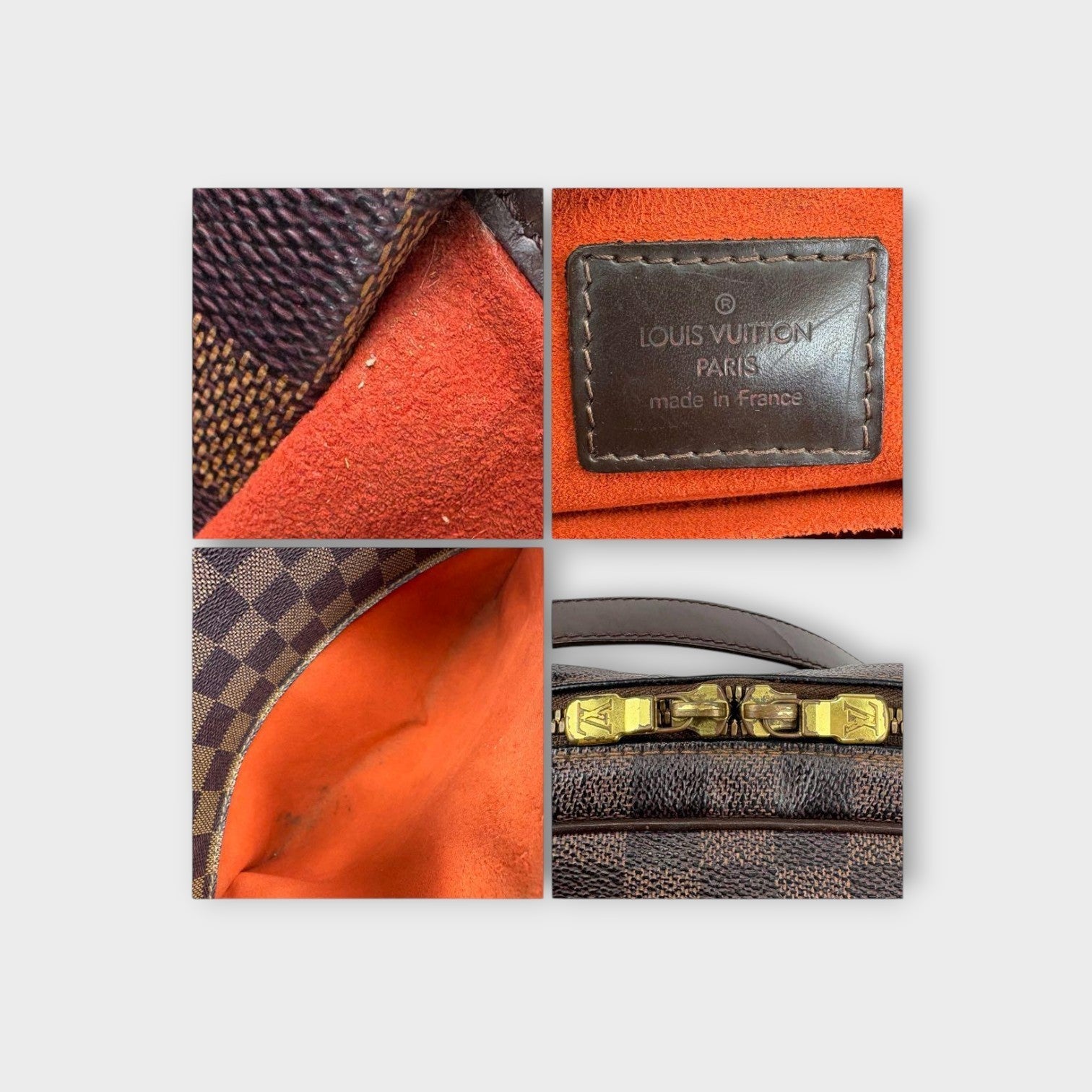 Louis Vuitton Ipanema GM One Shoulder Bag Damier Leather N51292 Brown 【B】