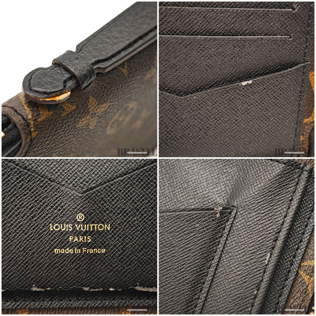 LOUIS VUITTON M60679 Monogram Daily Organizer Card Case Clutch Bag Wallet Brown