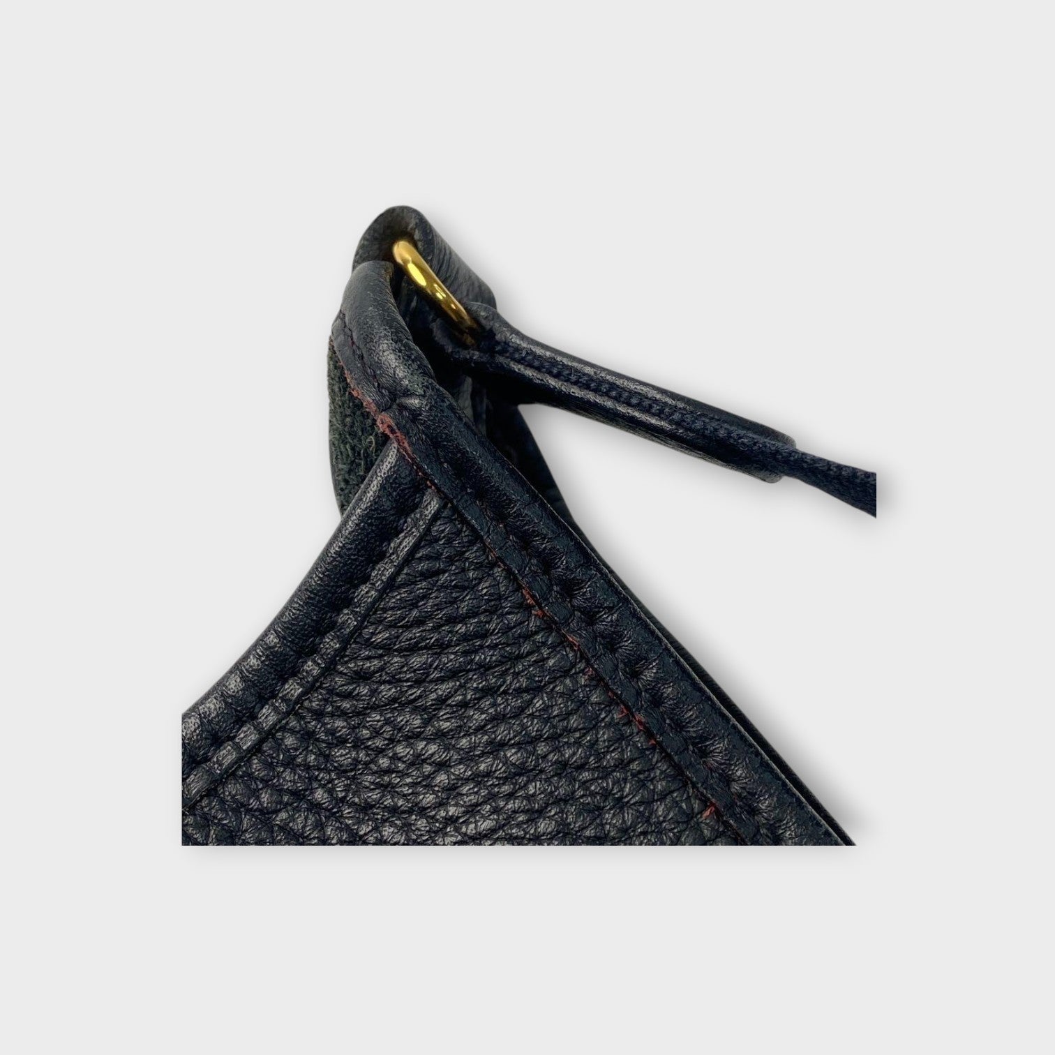 Hermès Vespa PM Black Shoulder Bag Leather A Stamp Gold Hardware 【A】