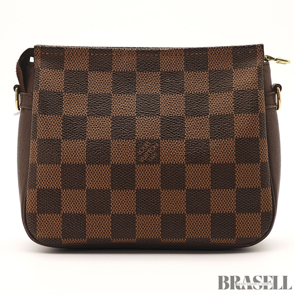 Louis Vuitton Damier Trousse Make-Up Pouch N51982 Bag Pouch Accessory Case Brown