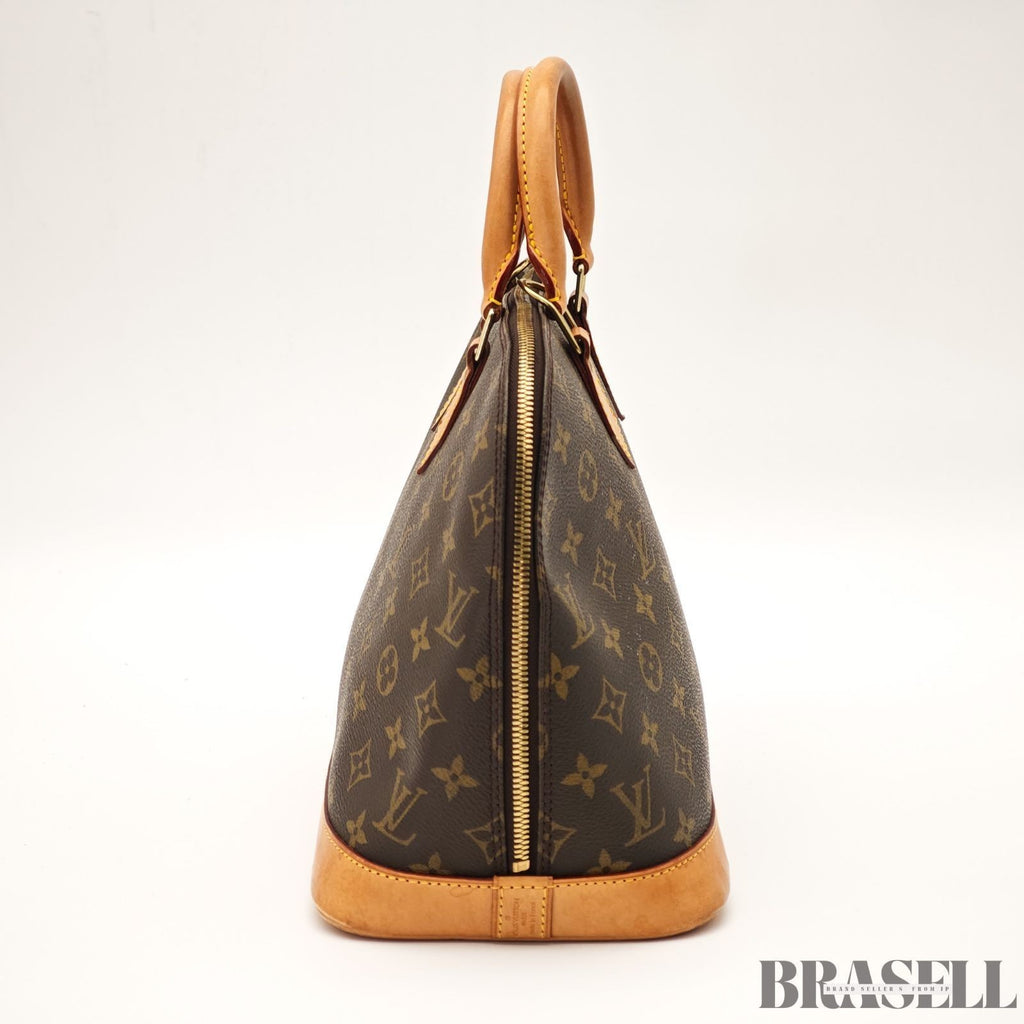 Louis Vuitton Alma PM Monogram M51130 Bag Handbag Brown Unisex With Padlock