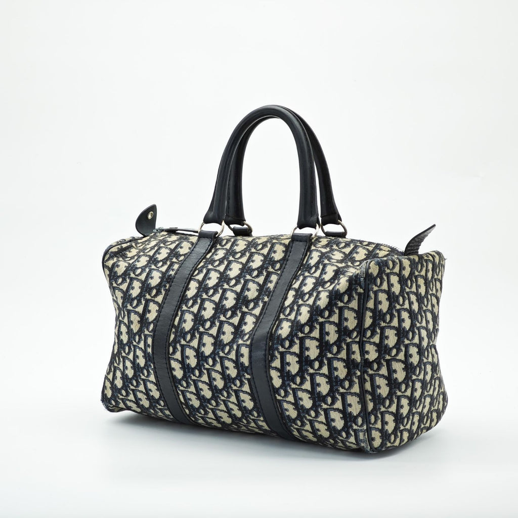 Dior Trotter Boston Bag Canvas Navy Color Women’s Bag