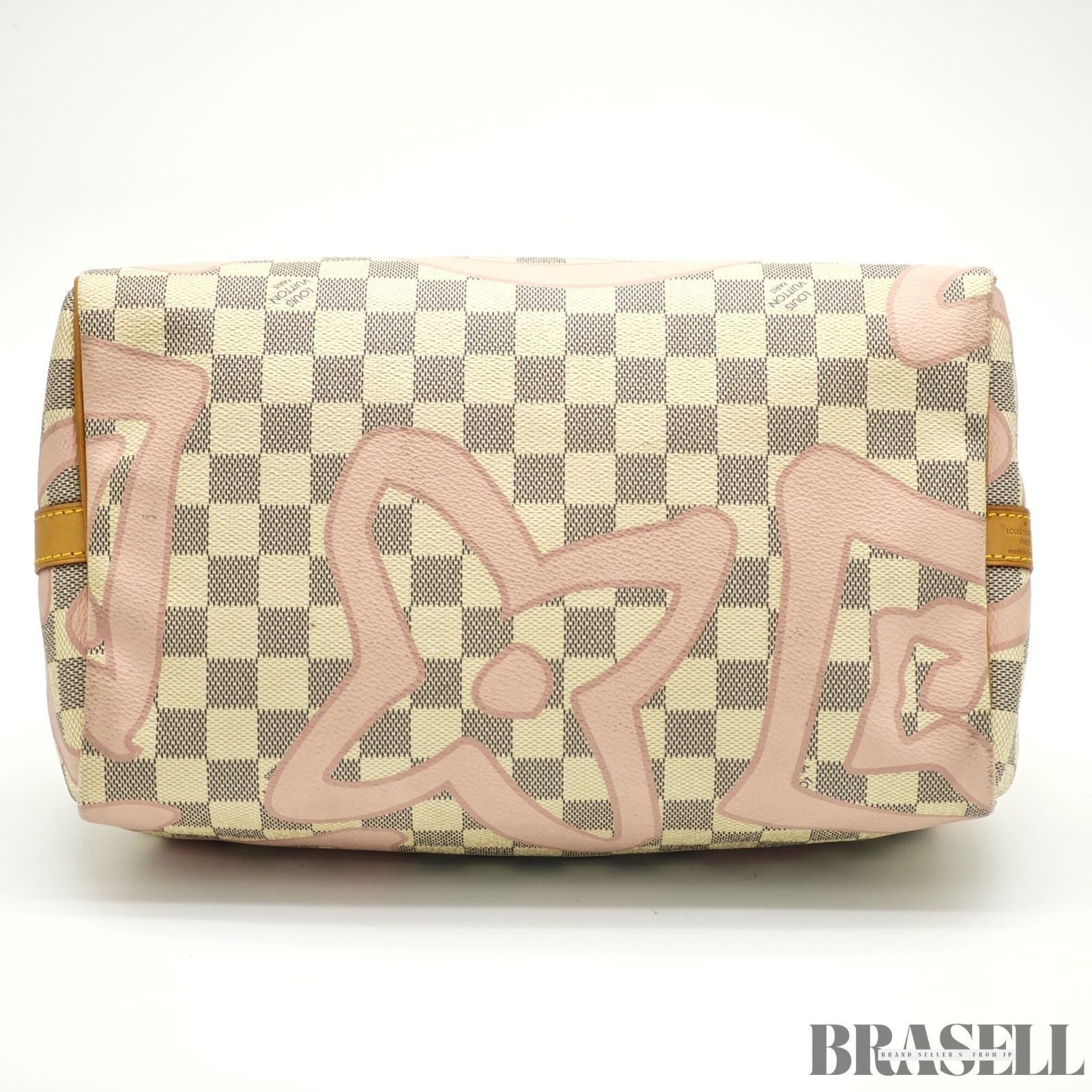 Louis Vuitton Speedy Bandoulière 30 Tahiti N41052 2Way Handbag Ivory Pink