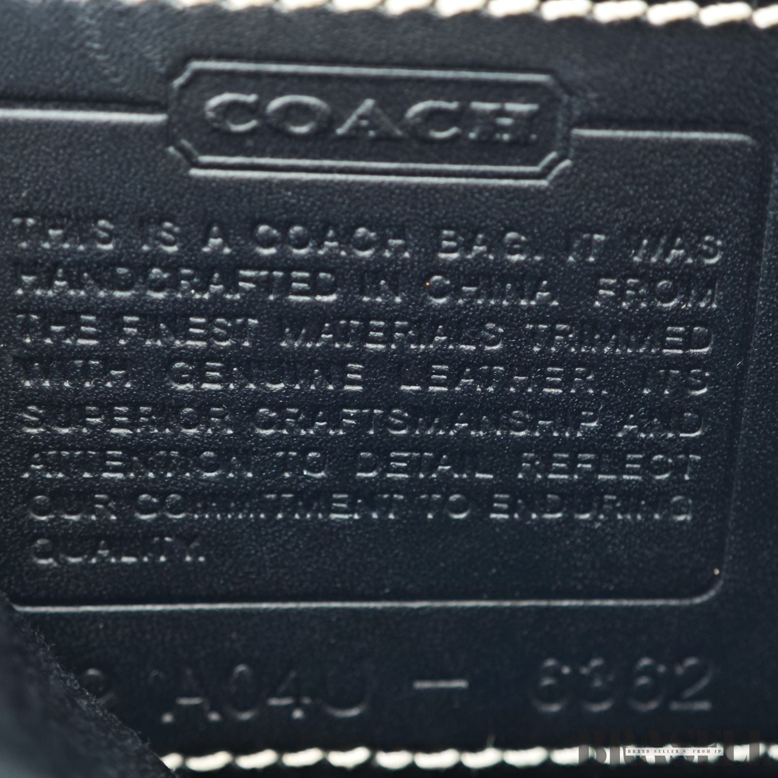 COACH Signature Shoulder Bag Hobo Bag Crescent Moon Black