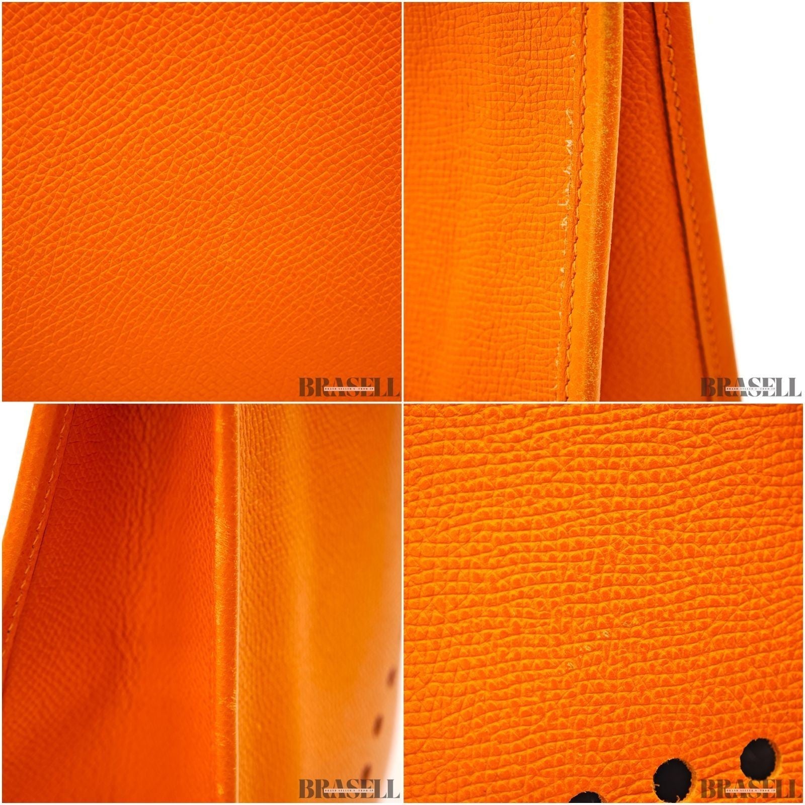 Hermes Evelyn PM Orange Toryon Clemence Crossbody Shoulder Bag w/Dust Bag Strap