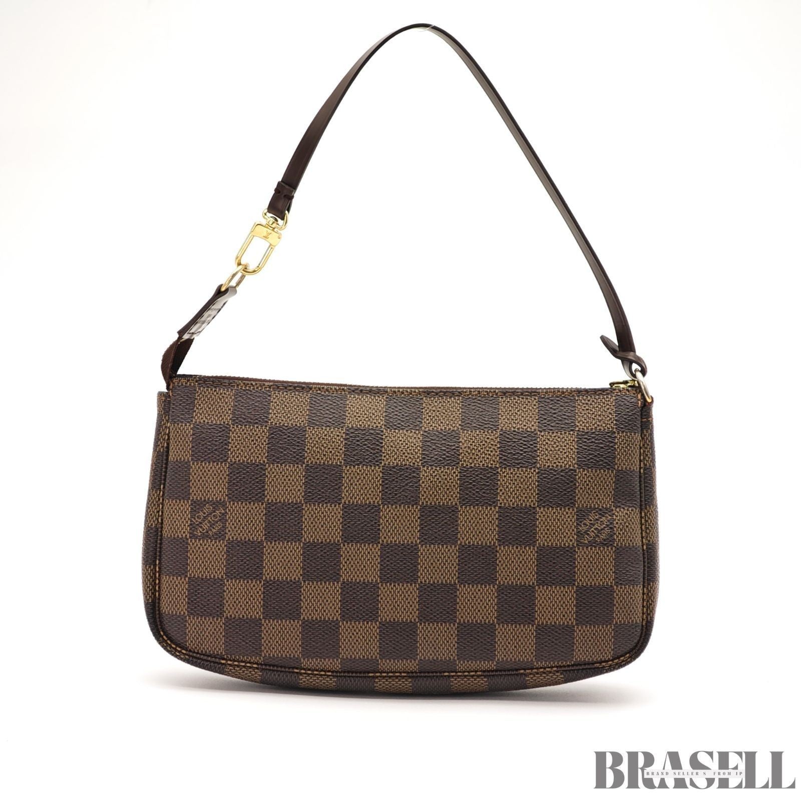 Louis Vuitton N58009 Pochette Accessoires Damier Canvas Brown Mini Handbag Bag