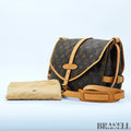 LOUIS VUITTON Saumur 30 Shoulder Bag M42256 Monogram Canvas Brown