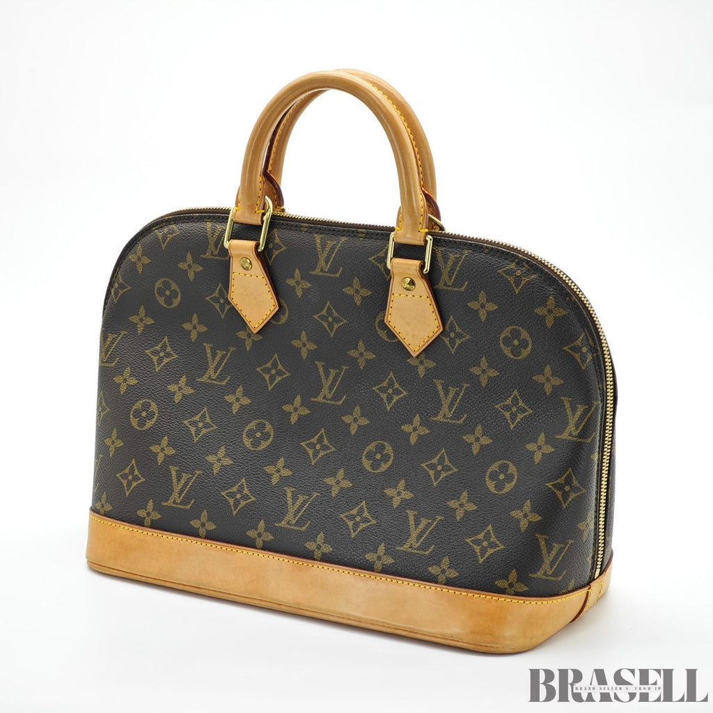 LOUIS VUITTON Monogram Alma PM M53151 Handbag Brown with Padlock