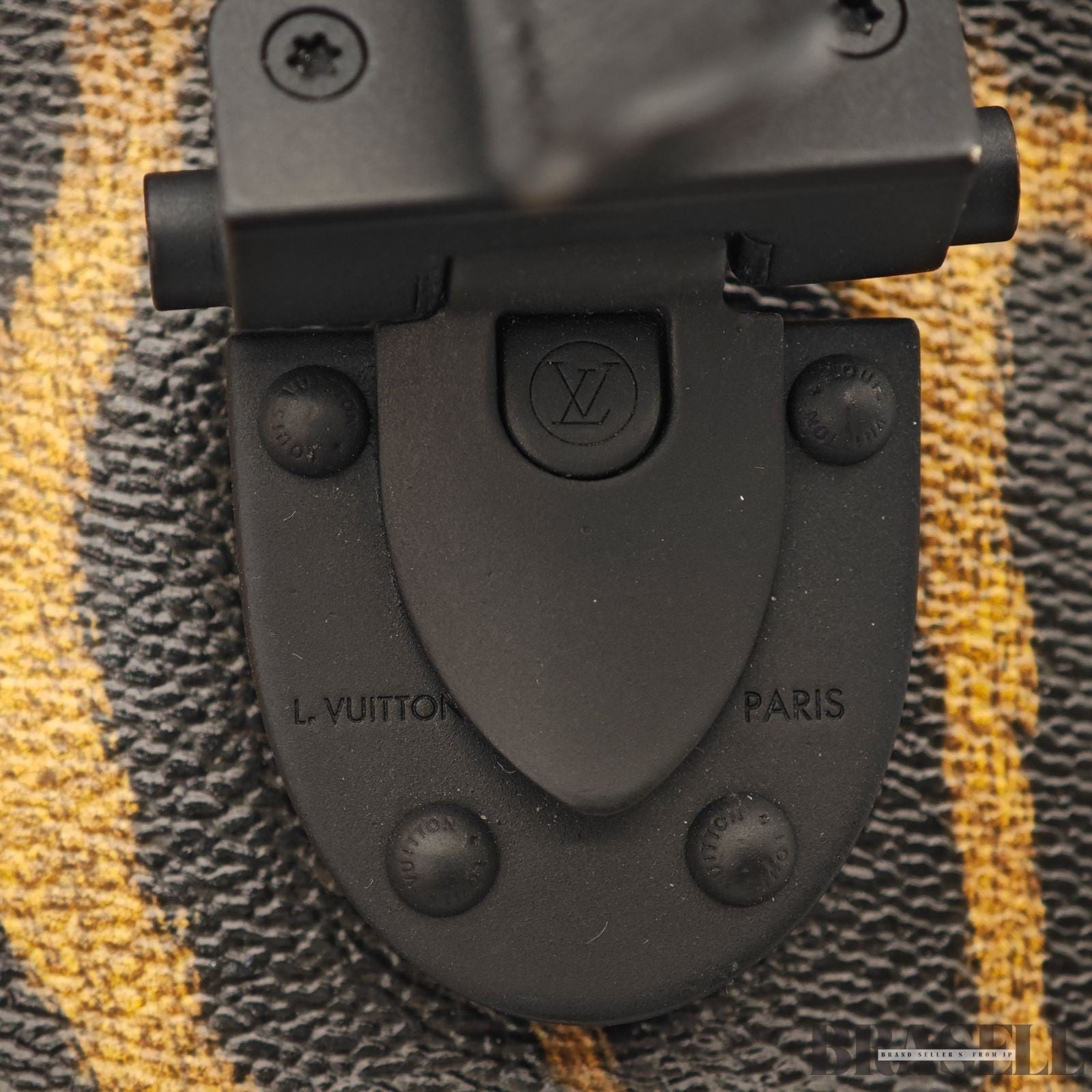 Louis Vuitton Monogram Reverse Leopard M43001 2Way Handbag Brown Black Canvas