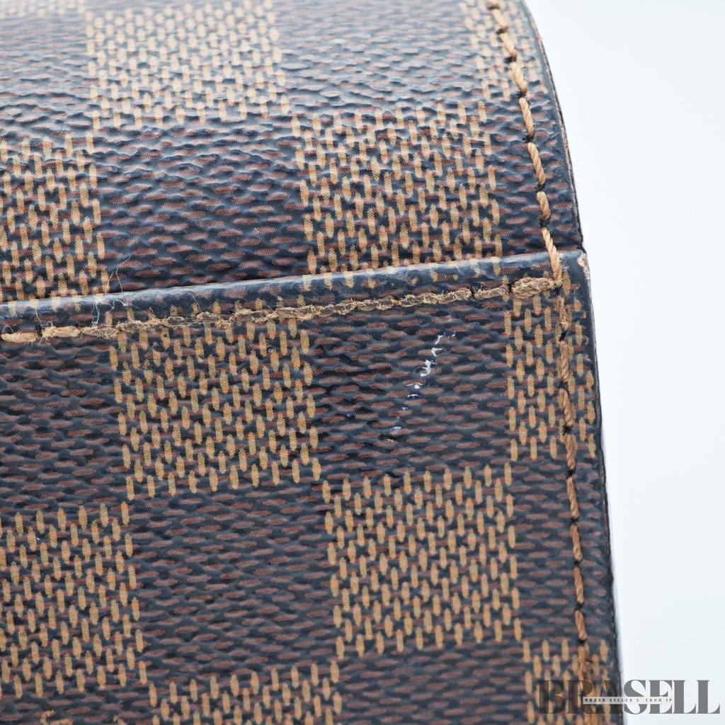 LOUIS VUITTON Triana N51155 Damier Ebene Handbag Brown Women’s