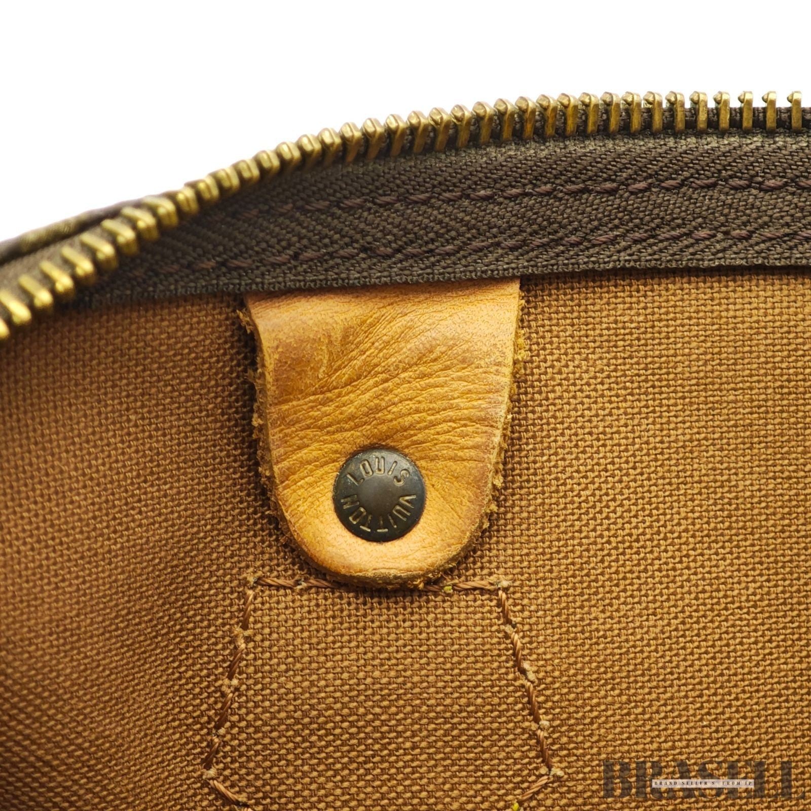 Louis Vuitton Speedy 30 M41526 Monogram Handbag Tote Bag Brown Woman