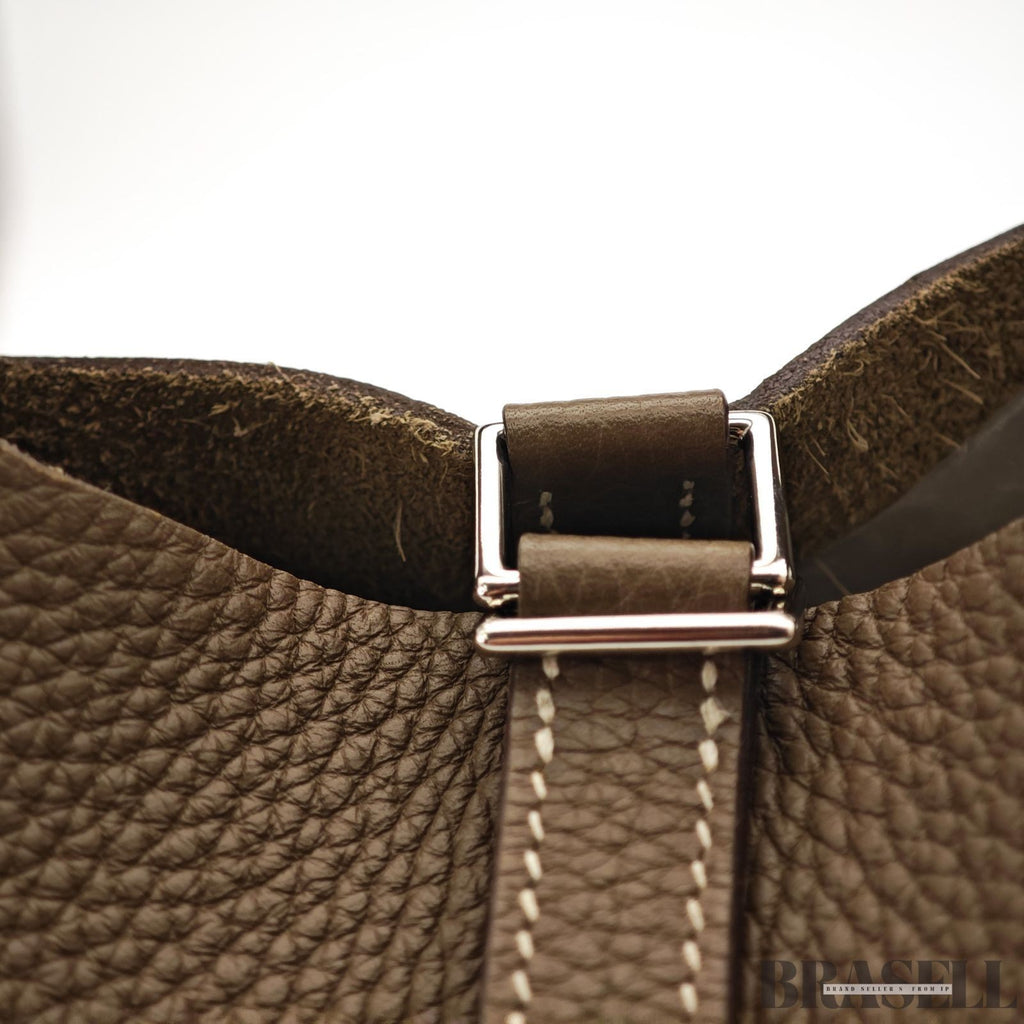 Hermes Picotin Lock PM 18 etoupe Handbag Women's With Padlock Key