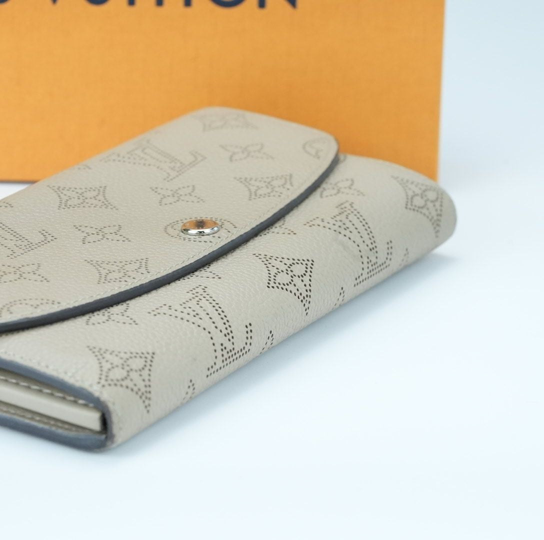 LOUIS VUITTON Mahina Portefeuille Iris Long Wallet M60144 Beige