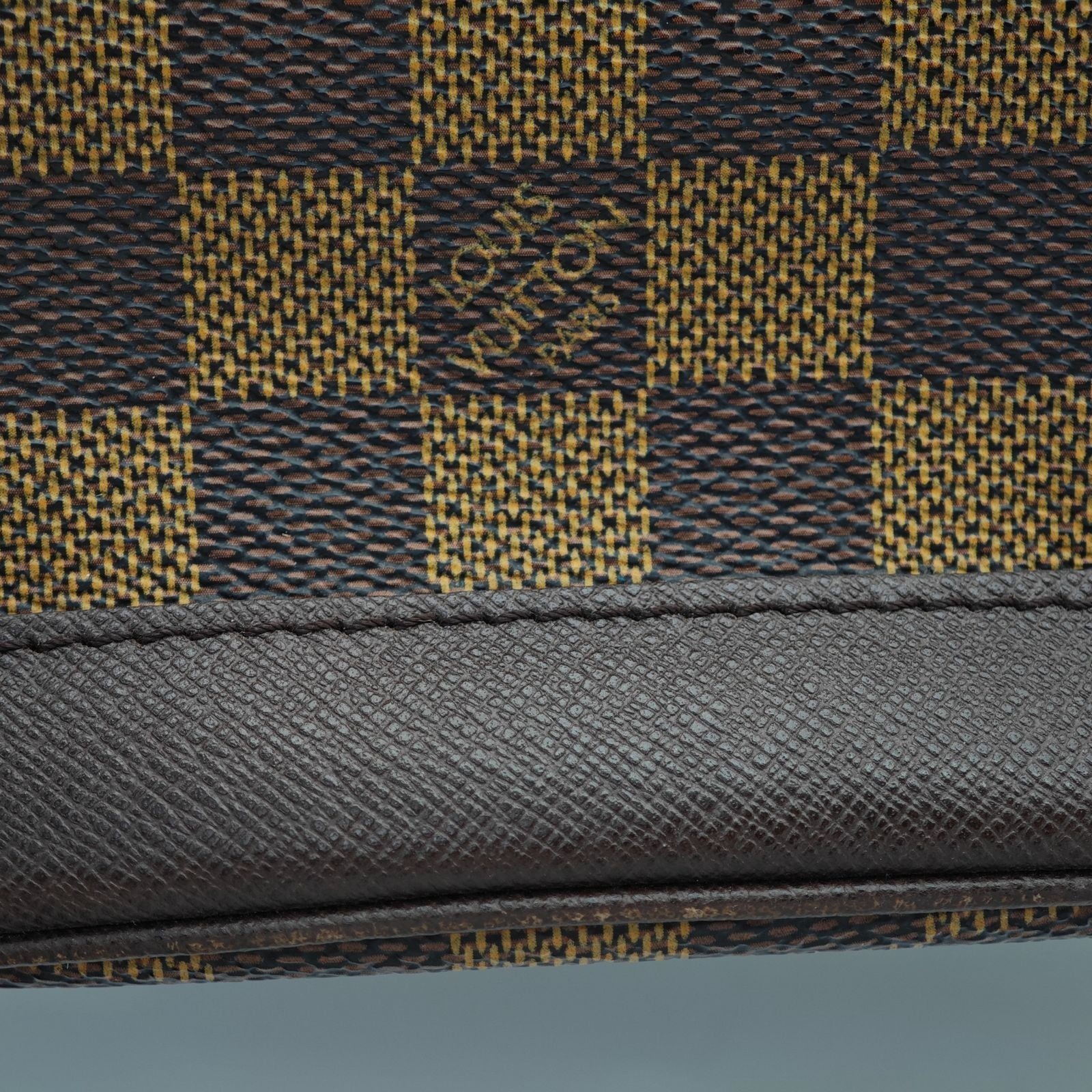 LOUIS VUITTON Damier Male Bucket Bag N42240 Tote Bag Bucket Bag Brown Women's