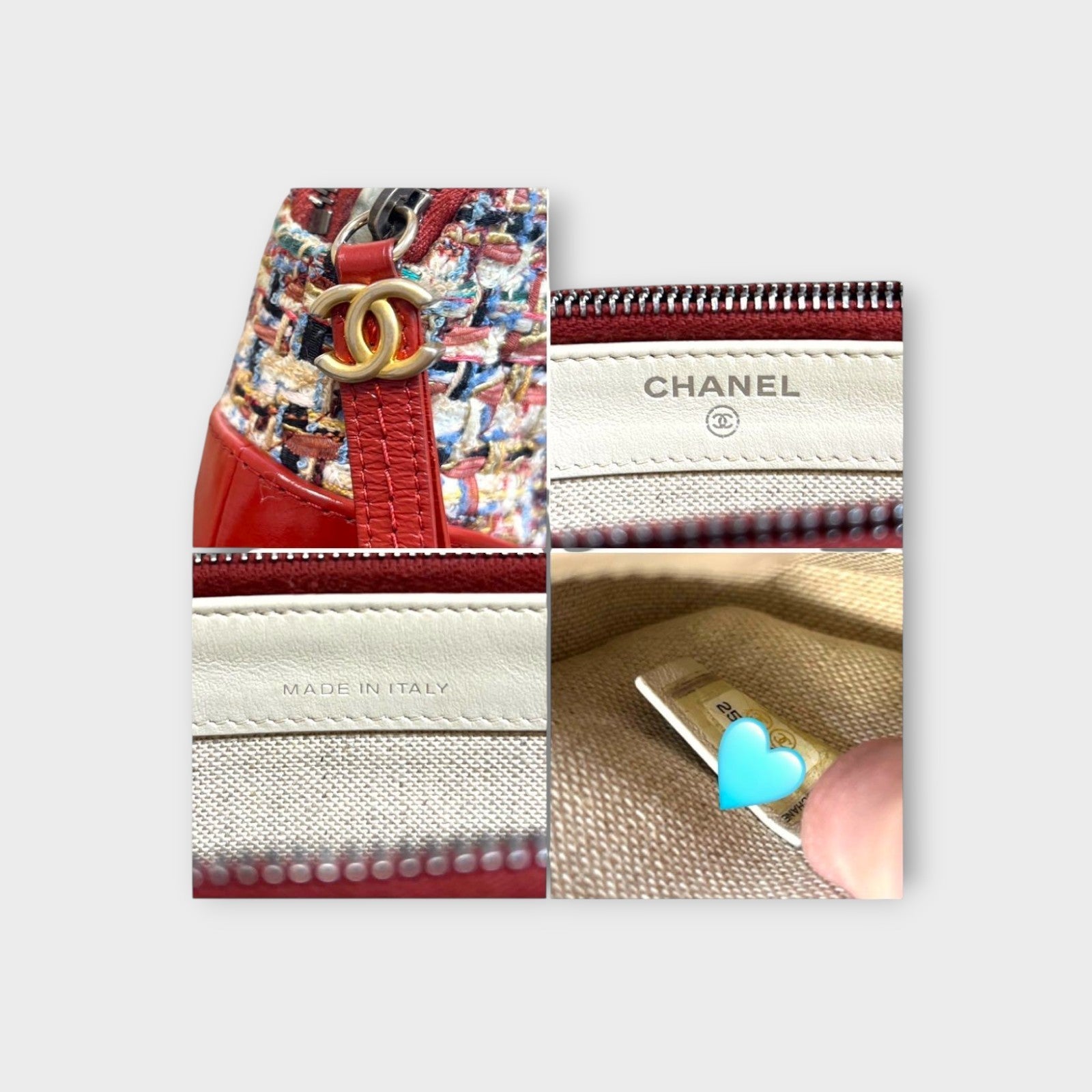 CHANEL Gabrielle de Chanel Hobo Tweed Chain Shoulder Wallet