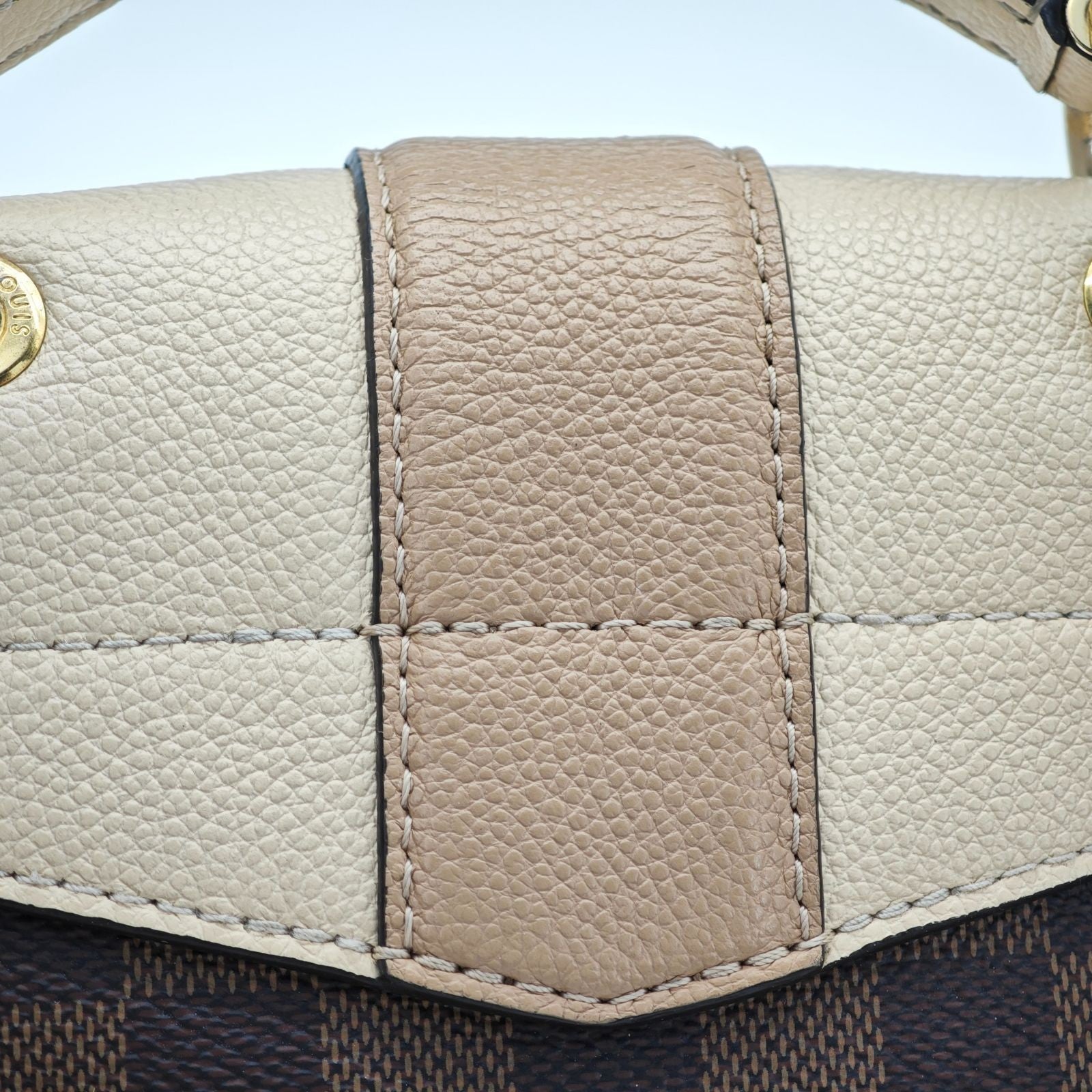 LOUIS VUITTON Damier Clapton N42259 Backpack with Flap Brown Women's