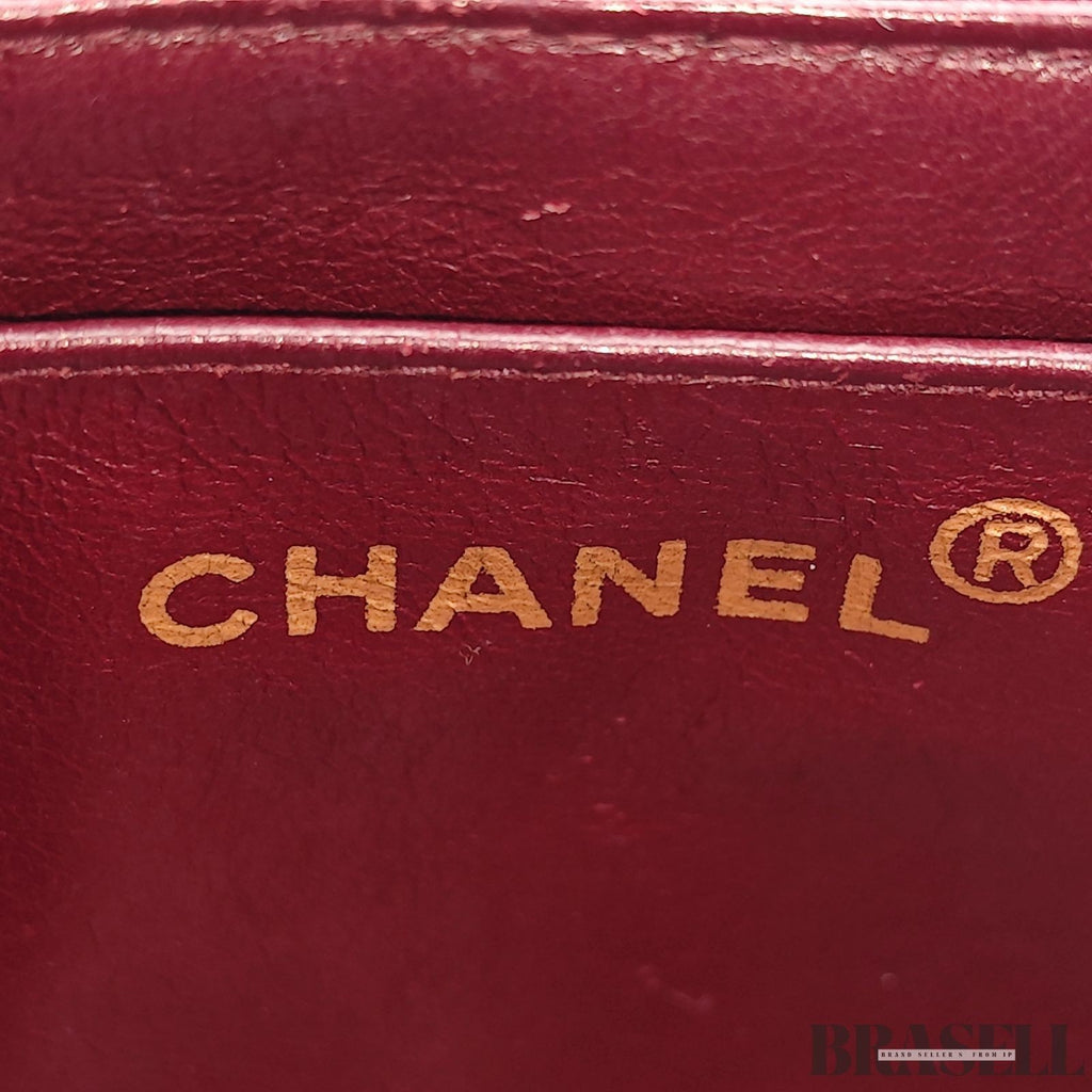Chanel Diana 25 Bag Handbag Matelassé Flap Black Lambskin Women’s Guarantee Card