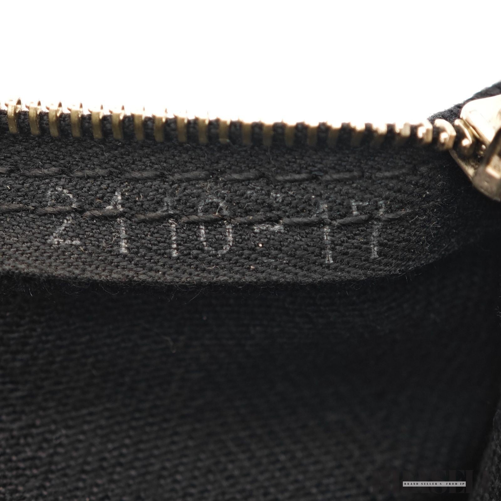 HERMES Valparaiso MM Handbag Toile Chevron Leather Black Unisex With Dust Bag