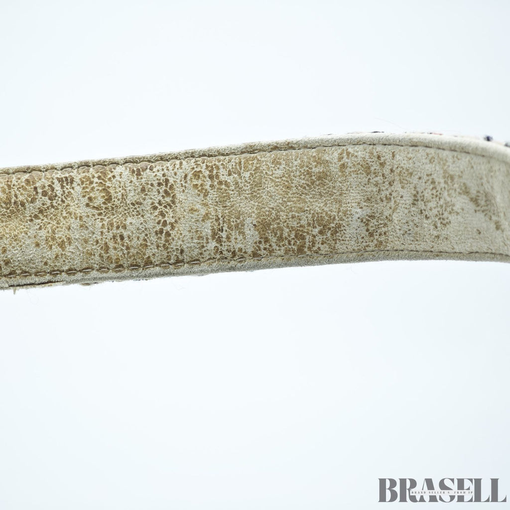 Chanel Cambon Line Tweed Multicolor Plata Bolso de Mano Nº 9 A25170 Mujer