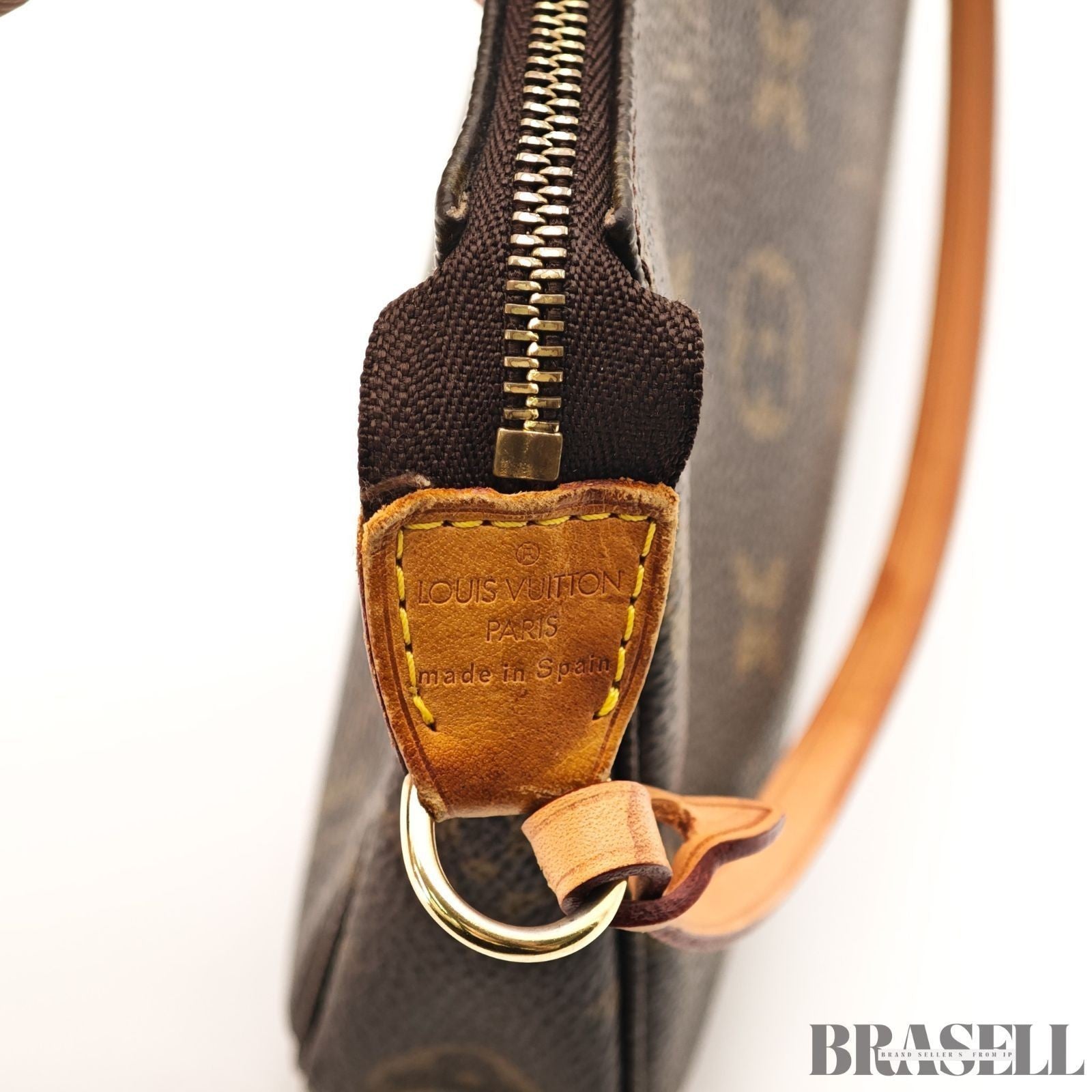 Louis Vuitton Pochette Accessories M51980 Borsa a mano Pochette Marrone...